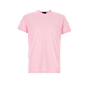 Tom Ford Men Pink Cotton Blend T-Shirt